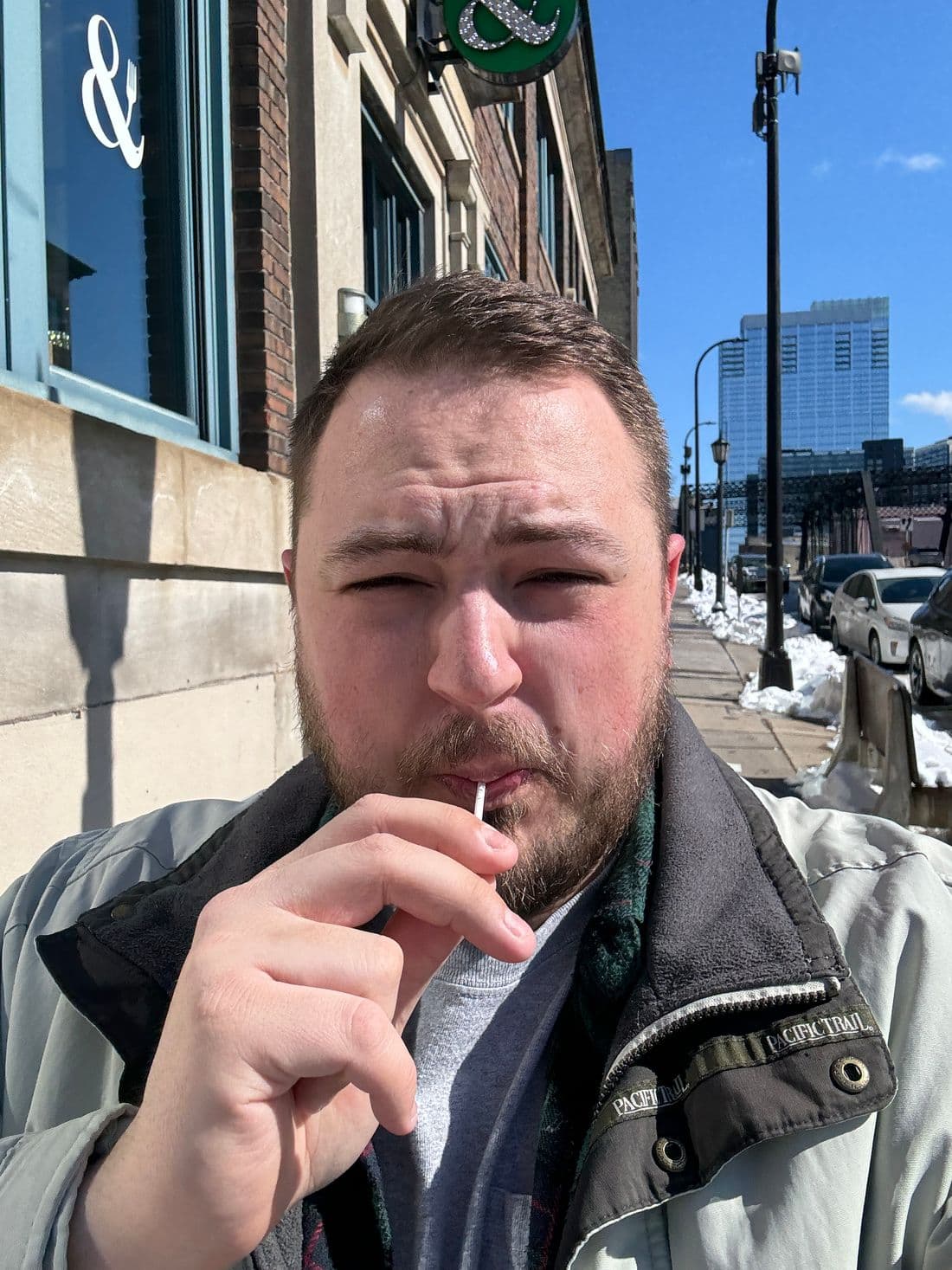 Samuel Tupy out in the city